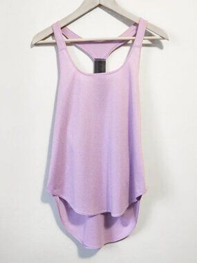 The Balance Collection Lilac Honeycomb Racerback Mesh Tank Medium